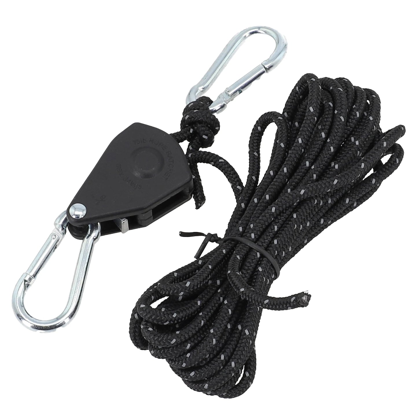 Secure and Fast Locking Tent Rope Hanger, Adjustable Lanyard Pulley Hook, Perfect for Outdoor Adventures and Sleeping Bags