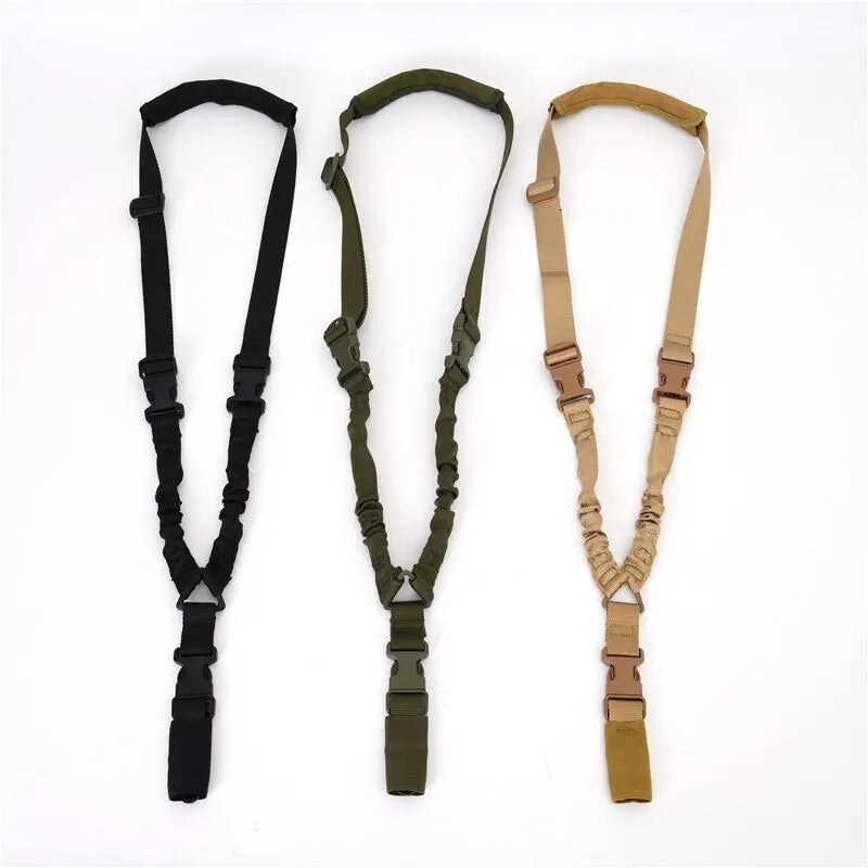 1pc Outdoor Single Point Tactical Harness CS Tactical Gun Rope Diagonal Safety Rope Tactical Camouflage Belt For Men and Women