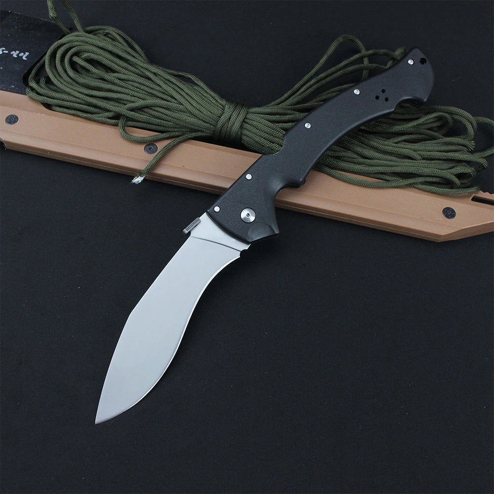 Large Rajah Cold Military Hunting Folding Knives AUS-10A Steel Blade Outdoor Survival Combat Self-defense Multipurpose Knife EDC