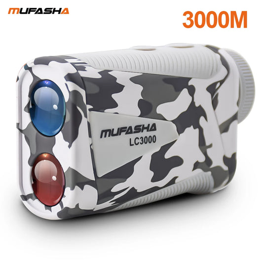 MUFASHA-High Accuracy Laser Rangefinder, Angle Measurement, Height Measurement, 6X Magnification, Li-Ion Battery, 3000m