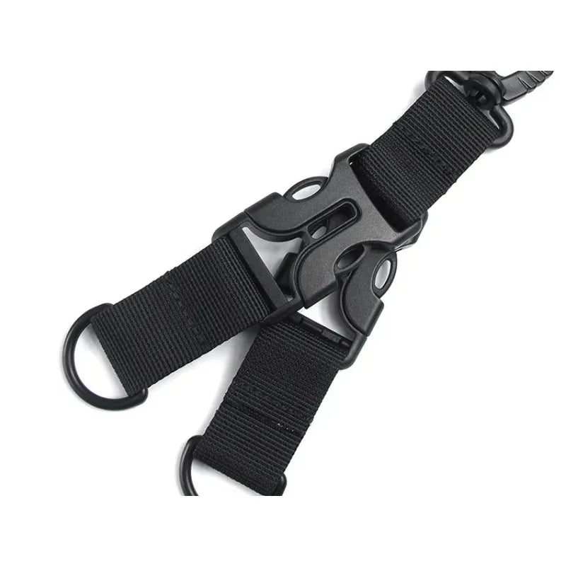 Multi functional hook and loop tactical nylon webbing backpack hook D-shaped keychain double split quick release buckle