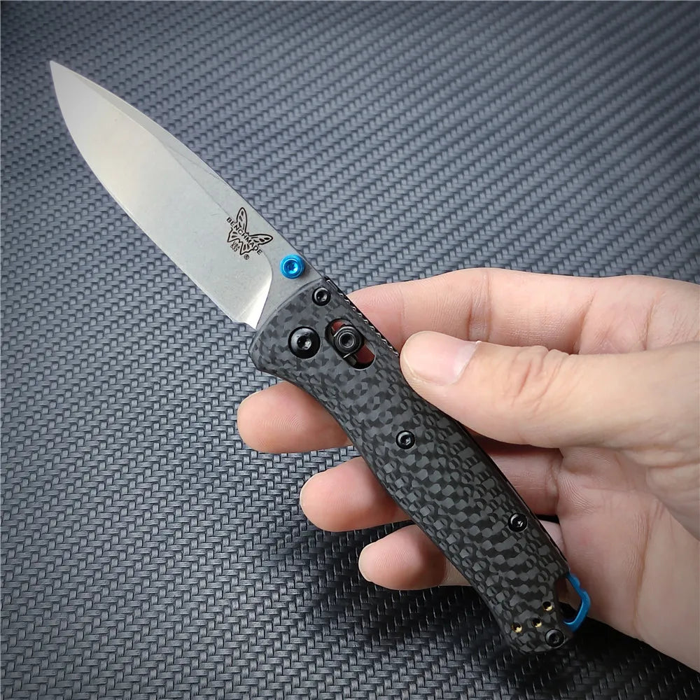 BM 533 533-3 535 Bugout Folding Knife Outdoor Carbon Fiber Handle Tactical Pocket Survival Hunting Rescue Knife EDC Tool Gift