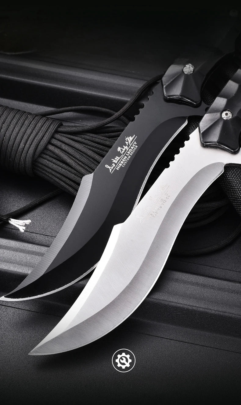 Portable knife outdoor camping straight knife, outdoor knife high hardness stainless steel fishing knife