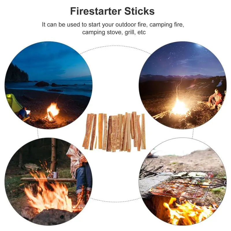 1 Box Camping Survival Fire Starter Outdoor Quick Fire Kit Firestarter Sticks Outdoor Emergency Camping Sports Fire Starter