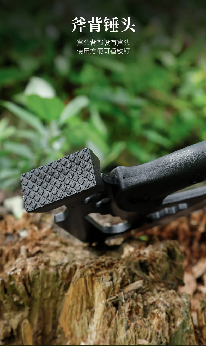 Camping Outdoor Multifunctional Axe High Manganese Steel Ordnance Axe Survival Tactics Mountain Cutting Axe