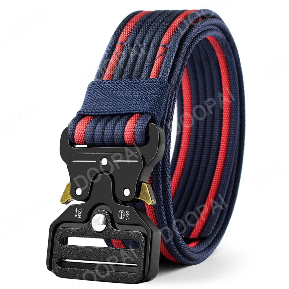 Doopai Men's Belt Army Outdoor Hunting Compass Tactical Multi Function Combat Survival Marine Corps Canvas Nylon Luxury Belts