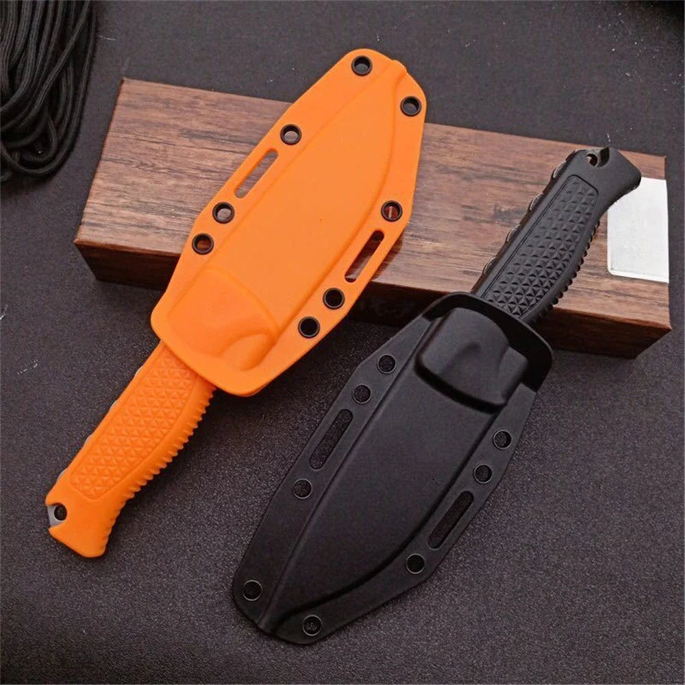 BM 15006 Fixed Straight EDC Knife S30V Blade Santoprene Handle Survival Hunting Camping Pocket Knife Outdoor Utility Hand Tools