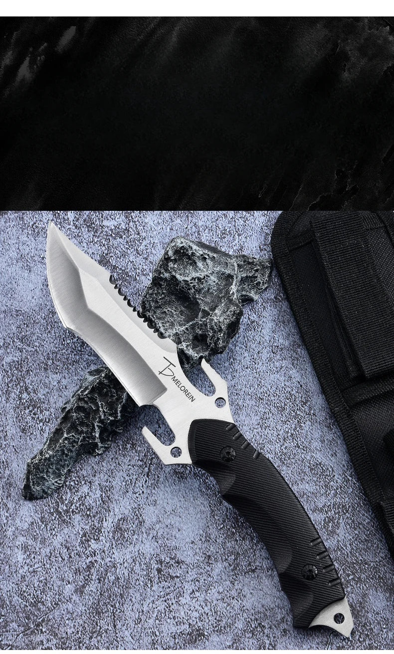 Straight knife outdoor tool portable pocket knife survival knife military knife outdoor hunting tactics high hardness survival k