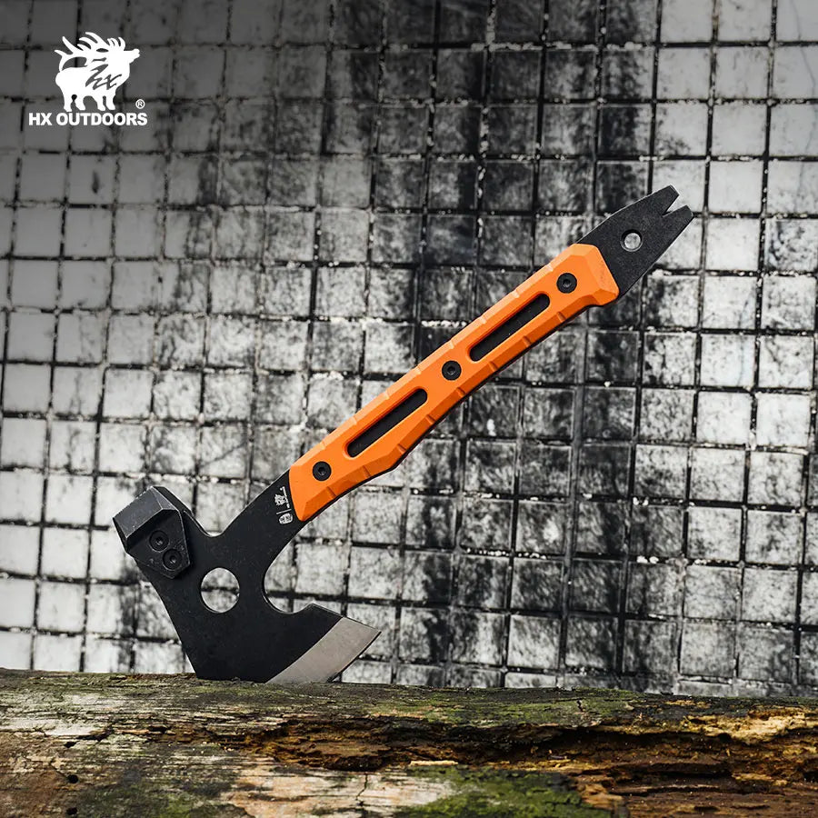 HX OUTDOORS Fire War Full Tang Camping Survival Touris Axe Hatchet Tactical  Multifunctional Hunting Tools Tomahawk Hammer