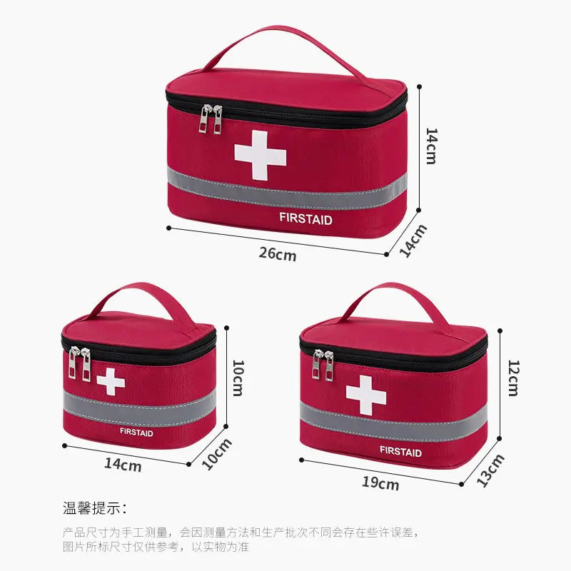 First Aid Kit Medicine Storage Bag Portable Outdoor Rescue Bag Household Children's Large Capacity Medical Kit Storage Organizer