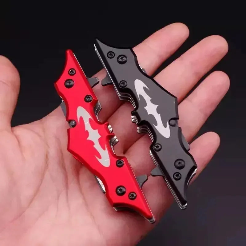 Bat folding Mini Stainless Steel Folding Knife Portable EDC Pocket Knife Multi-purpose Cutting Knife for Box Cutter Camping