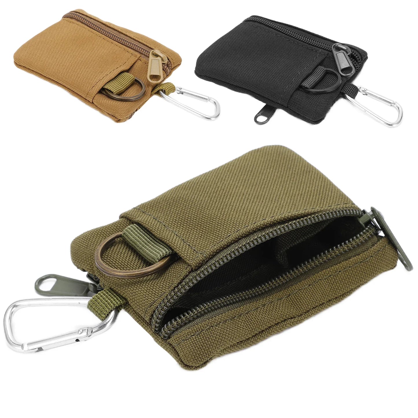 1PC Military Fan Pocket Bag Mini Portable Key Card Bag EDC Pocket Outdoor Sports Pocket Pack With Clasp Hunting Accessories