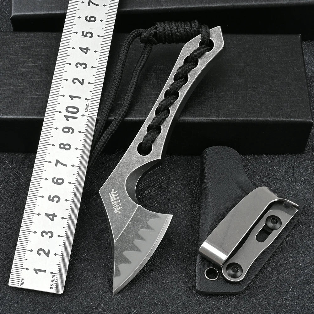 Wilderness Survival Outdoor Self Defense Carry Mini Tactical Axe Ttactical Military Survival Gear Knives Army Fixed Blade EDC