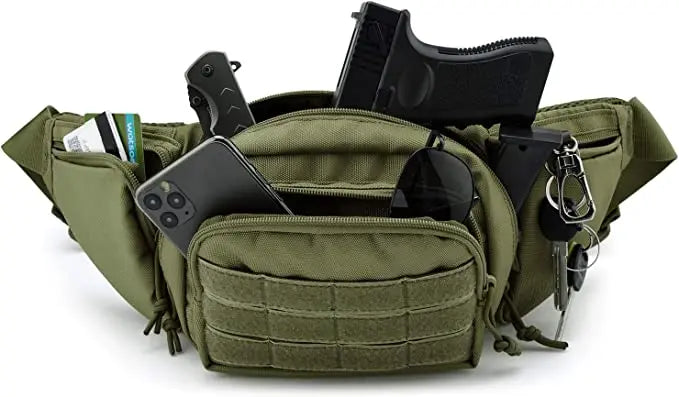 Gun Holster Fanny Pack Fits Glock K Ruger S&W M&amp P Shield Taurus Sig Sauer Springfield Beretta Kimber Walther