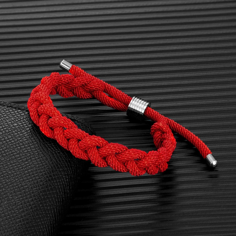 MKENDN Creative Design Shoelace Bracelet Adjustable Survival Bracelet Handmade Outdoor Camping Rescue Emergency Rope Bracelet