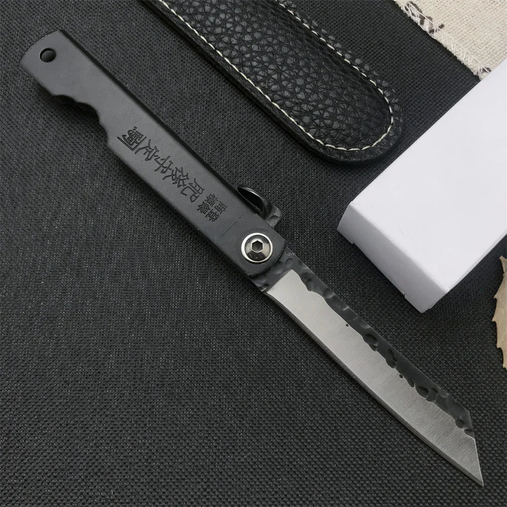 Handmade Forged Higonokami Folding Pocket Knife Portable EDC Tool Camping Pocket Knife Cutting Knife Kitchen Fruit Knife Gift