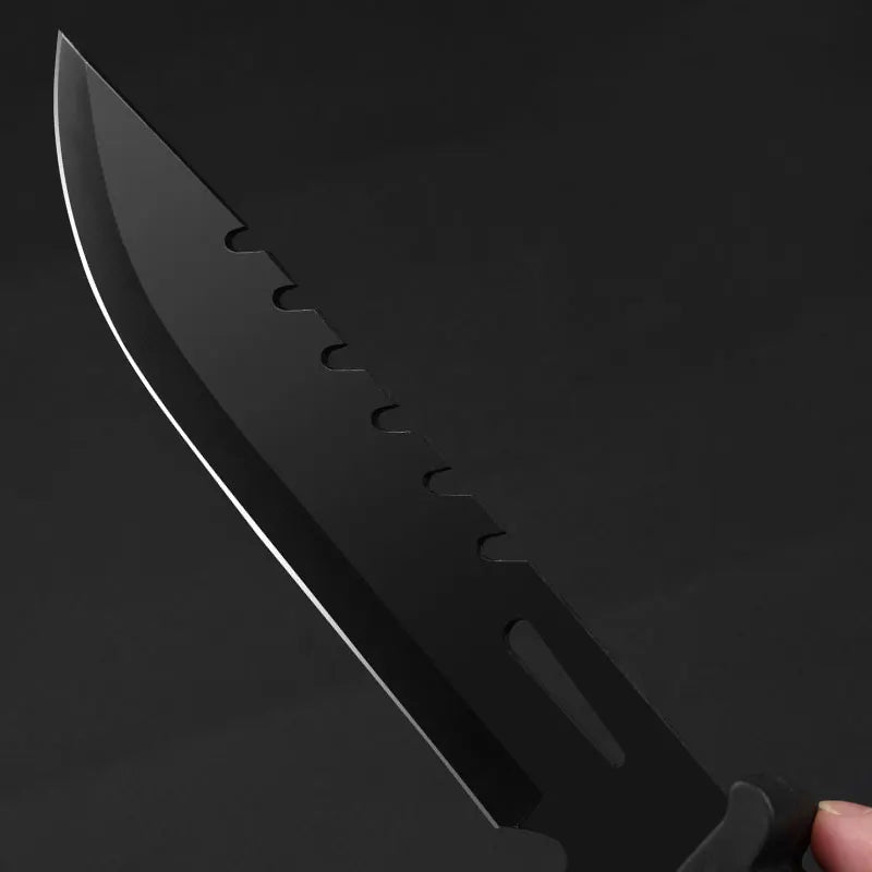 1pc，Outdoor camping knife, high hardness multi-purpose adventure knife, sharp fruit knife, mountaineering knife, hunting knife