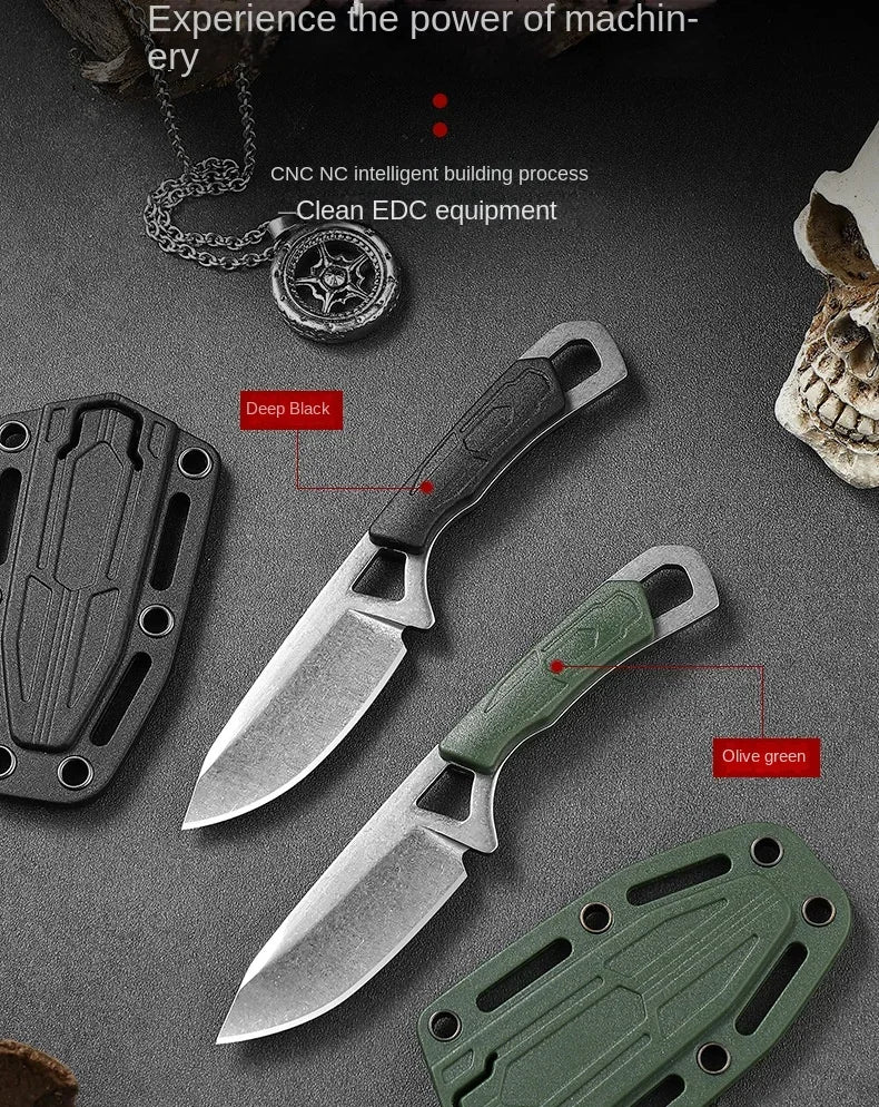 2024New mini knife EDC necklace knife outdoor multifunctional tactical neck knife portable camping