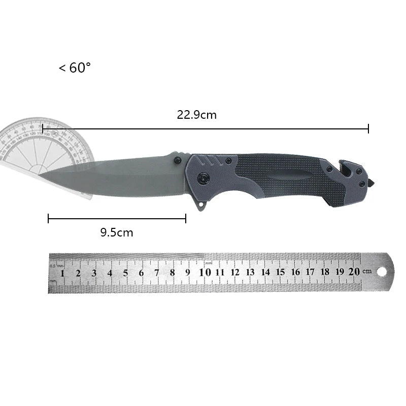 Outdoor multifunctional folding knife defense carry car survival field camping knife portable military knife fruit knife