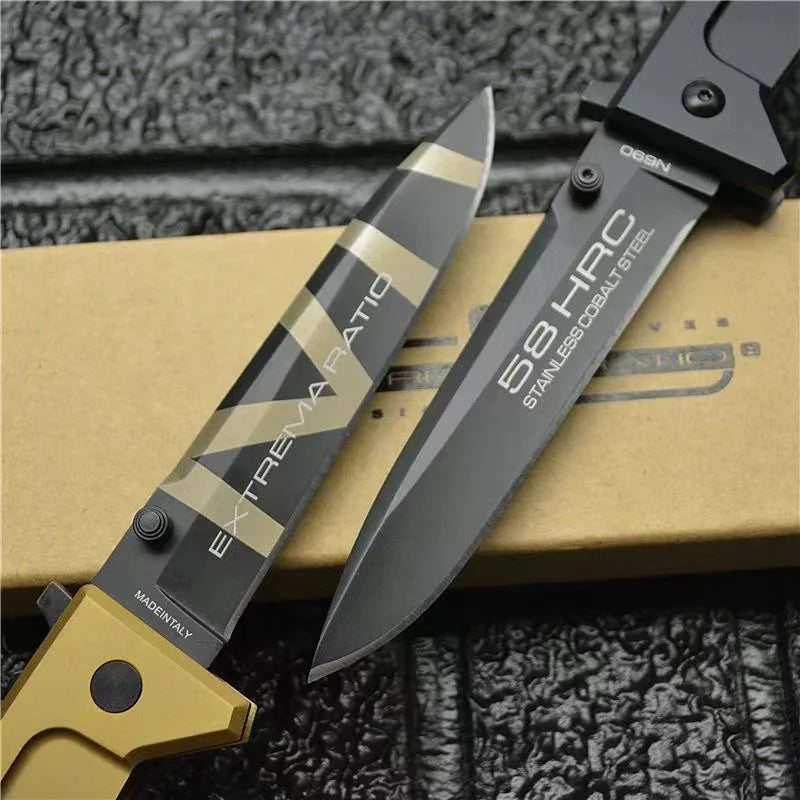 Field fishing Folding knife Outdoor knife Hunting knife Handy sharp fruit knife bread slicing knife emergency rescue tool