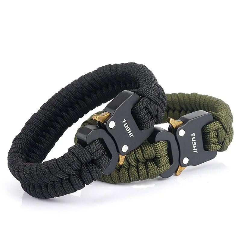 Cobra Buckle Bracelet Wilderness Survival Emergency Weaving Seven Core Umbrella Rope Outdoor Tool Multi functional Bracelet