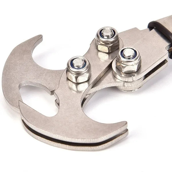 Outdoor Stainless Steel Mountaineering Hooks Folding Multifunctional Grab Hooks Survival Outdoor Climbing Camping Gear Tools