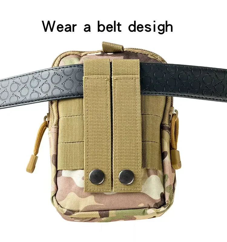 Men Molle Pouch Belt Waist Bag Edc Phone Pocket Pack Running Camping Bags Soft Back Hunting Accessories