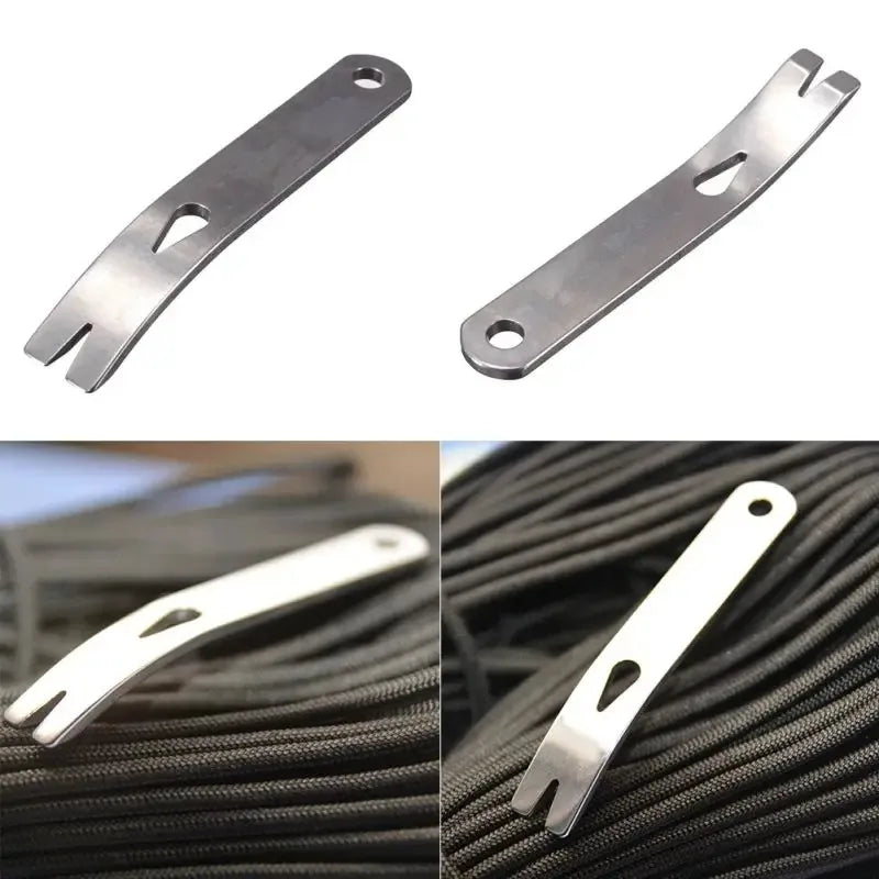 EDC Gear Stainless Steel Mini Crowbar Pry Bar Pocket Tool Camp Gadget Outdoor Utility Multipurpose Camping Gadgets Keychain