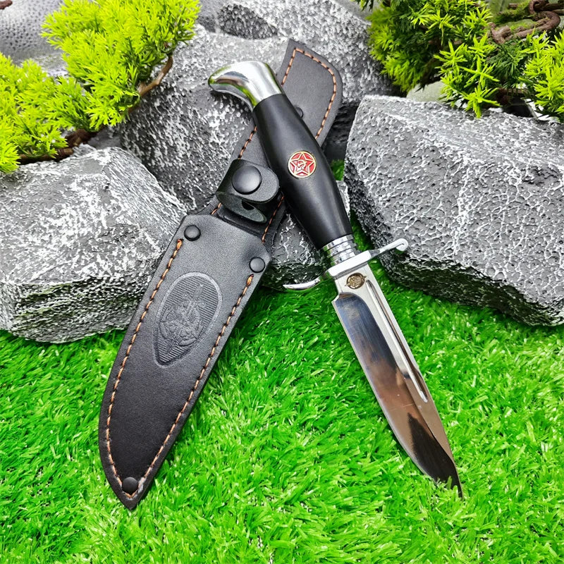 Russian Nkvd Ussr Finka NKVD Fixed 440C Blade Knife Hunting Self Defense EDC Outdoor Survival Tactical Military Knife