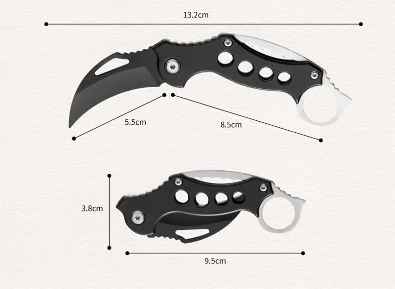 Folding Knife Outdoor High Hardness Defensive Eagle Claw Knife Small Curved Knife Tool Carry Field Camping Survival Claw Knife