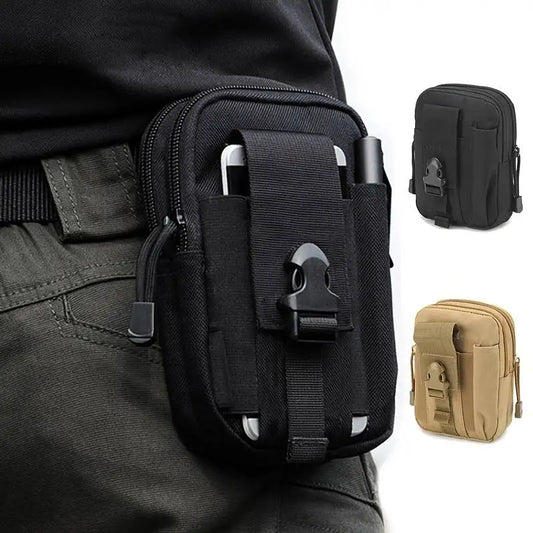 Tactical Waist Pouch Belt Phone Pouch Holster Waterproof Nylon Multifunction Casual Men Waist Bag Small Bag Outdoor Tactical Bag