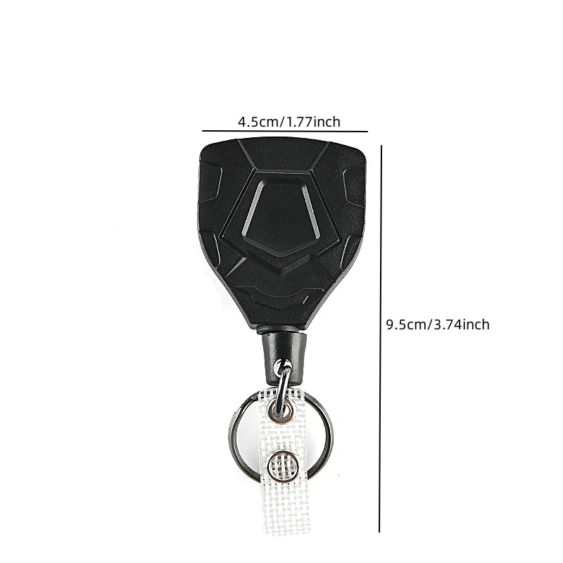 Heavy Duty Retractable Key Chains Pull Reel Carabiner Strong Steel Wire Rope Buckle Spring Key Ring Outdoor Sporty Keychain Tool