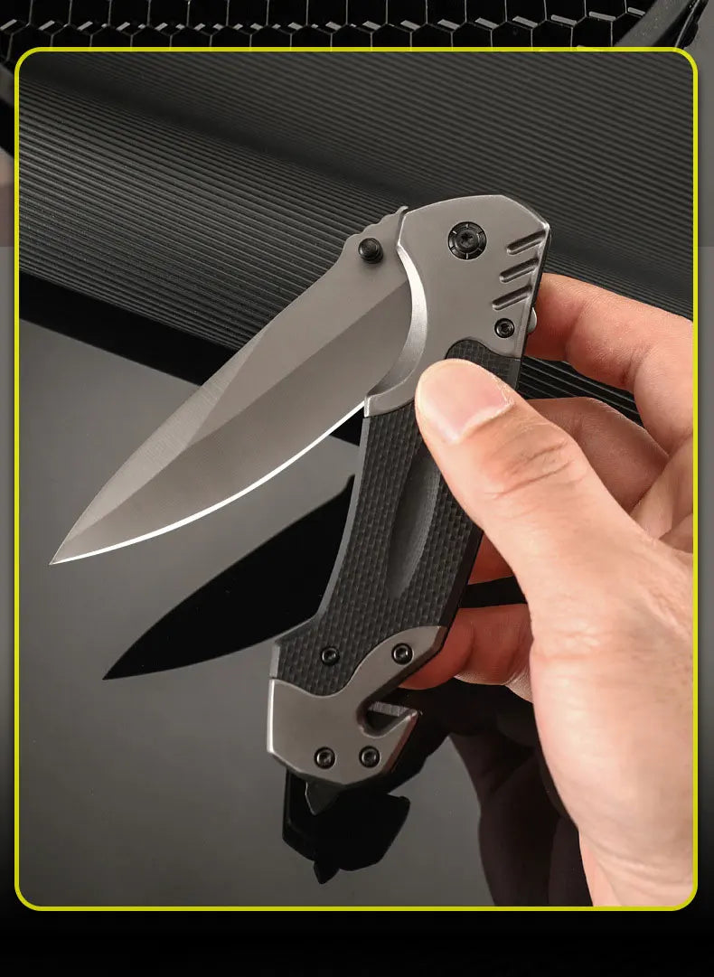 Outdoor multifunctional folding knife defense carry car survival field camping knife portable military knife fruit knife