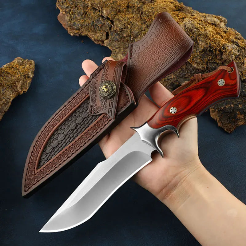 Lion King Outdoor Straight Knife Camping Survival Knife Defense Knife Mini Pocket Knife Wilderness Survival Knife m390