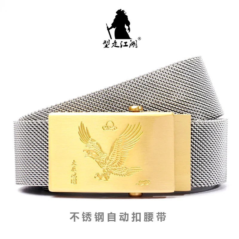 Men's Belt Army Outdoor Hunting Tactical Multi Function Combat Survival High Quality Marine Corps  Stainless steel metal Belt