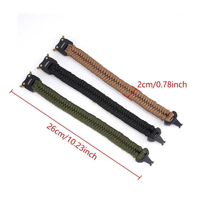 Cobra Buckle Bracelet Wilderness Survival Emergency Weaving Seven Core Umbrella Rope Outdoor Tool Multi functional Bracelet