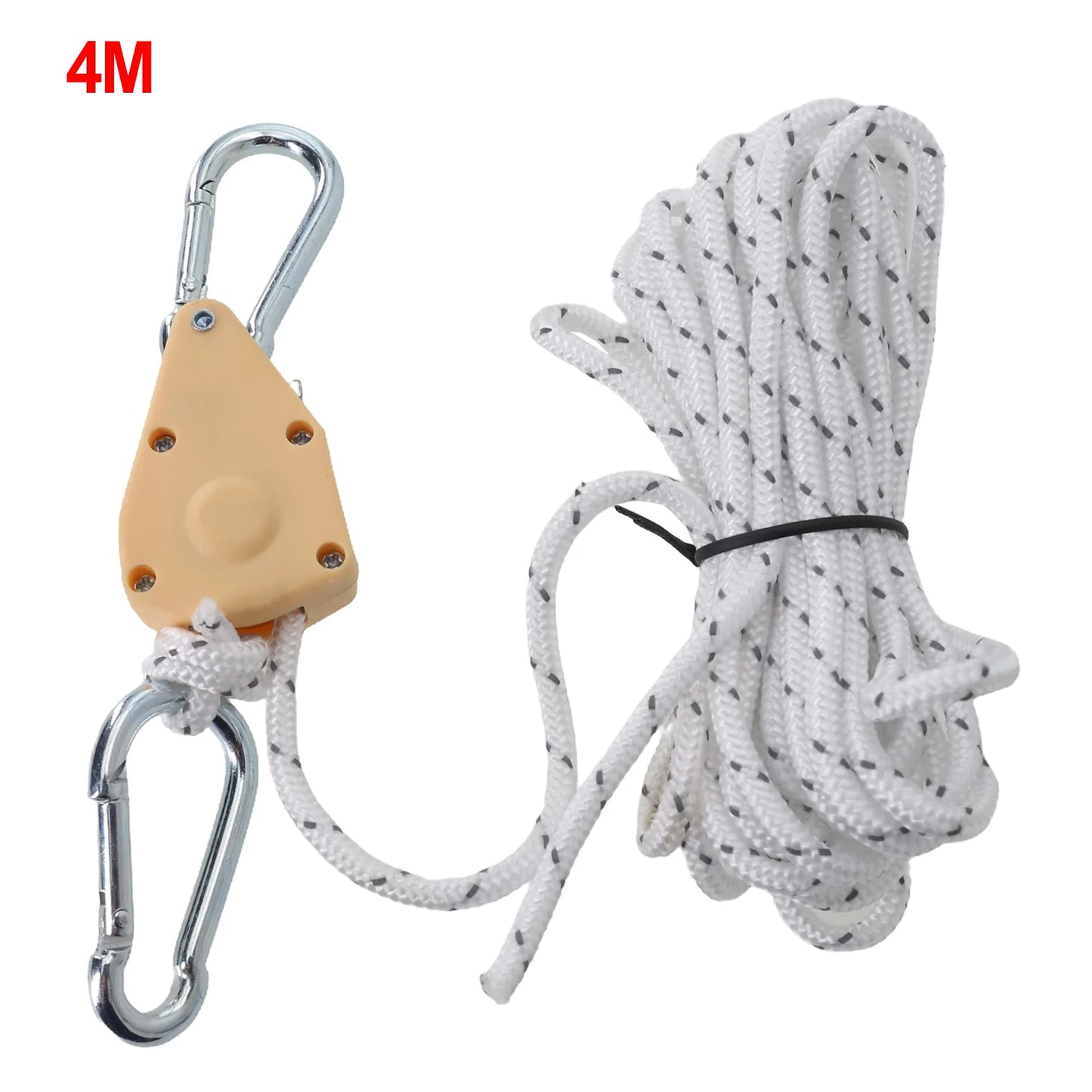 Secure and Fast Locking Tent Rope Hanger, Adjustable Lanyard Pulley Hook, Perfect for Outdoor Adventures and Sleeping Bags