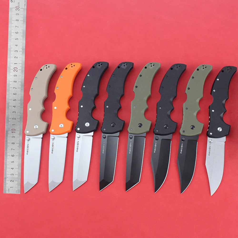 New Cold Pocket Folding Knives RECON 1 S35VN Steel Outdoor Military Tactical Survival Knife Portable G10 Handle Hunting Knife