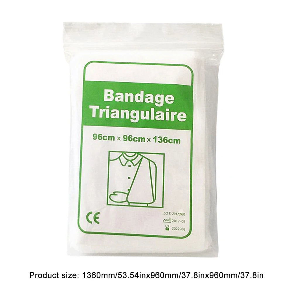 Triangular Medical Bandage Non-Woven First Aid Wrap Bandage Security Protection Bandage for Fracture Fixation