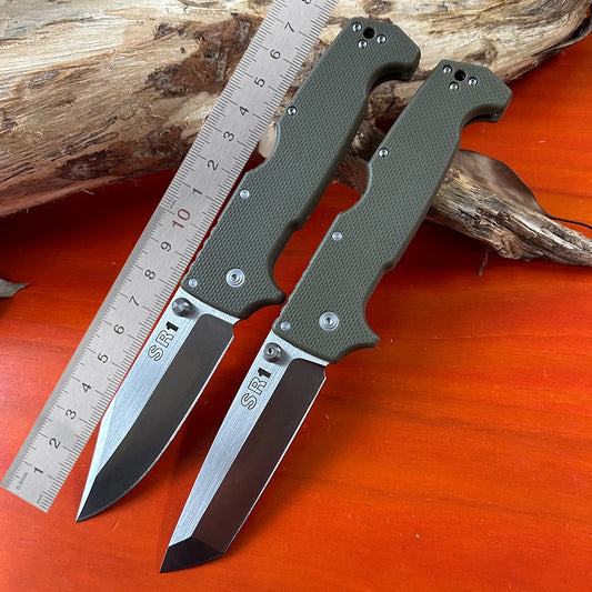 SR1 Outdoor Pocket Folding Knife Cold Tanto Knives S35VN Steel Blade Tactical Survival Quick Hunting Large Knives EDC Tools