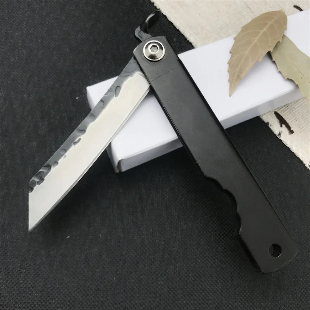 Handmade Forged Higonokami Folding Pocket Knife Portable EDC Tool Camping Pocket Knife Cutting Knife Kitchen Fruit Knife Gift