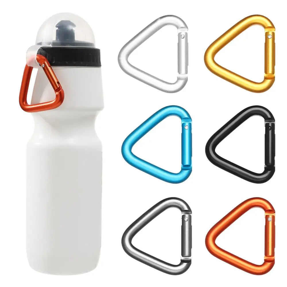 1pc Triangle/Square Carabiner Outdoor Camping Hiking Keychain Snap Clip Hook Kettle Buckle Carabiner Accessories Aluminium