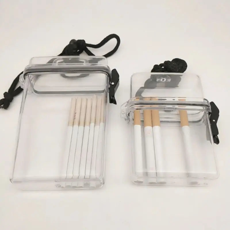 Cigarette for Case Box Chain Neck-hung Plastic Transparent for Camping, Rafting Drop Shipping