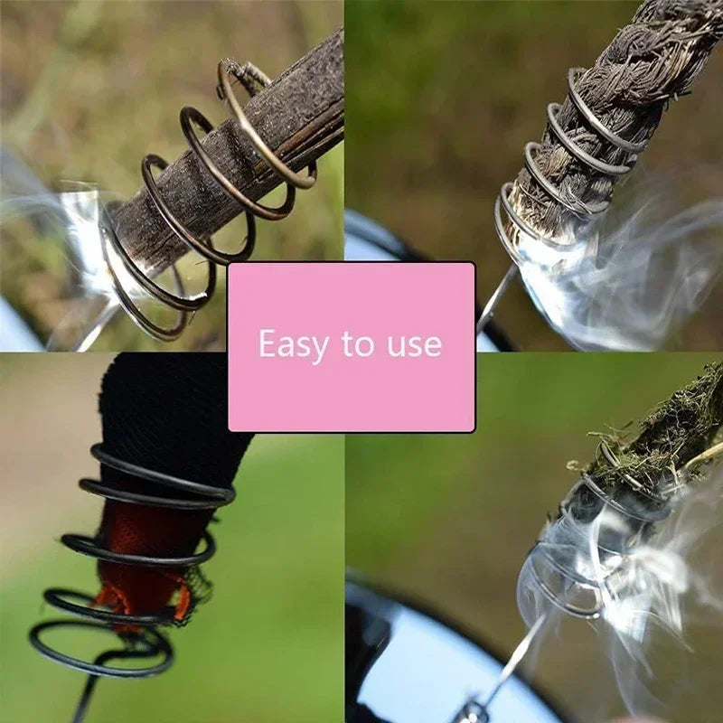 Solar Lighter Outdoor Camping Survival Fire Starter Emergency Tool Outdoor Waterproof & Windproof