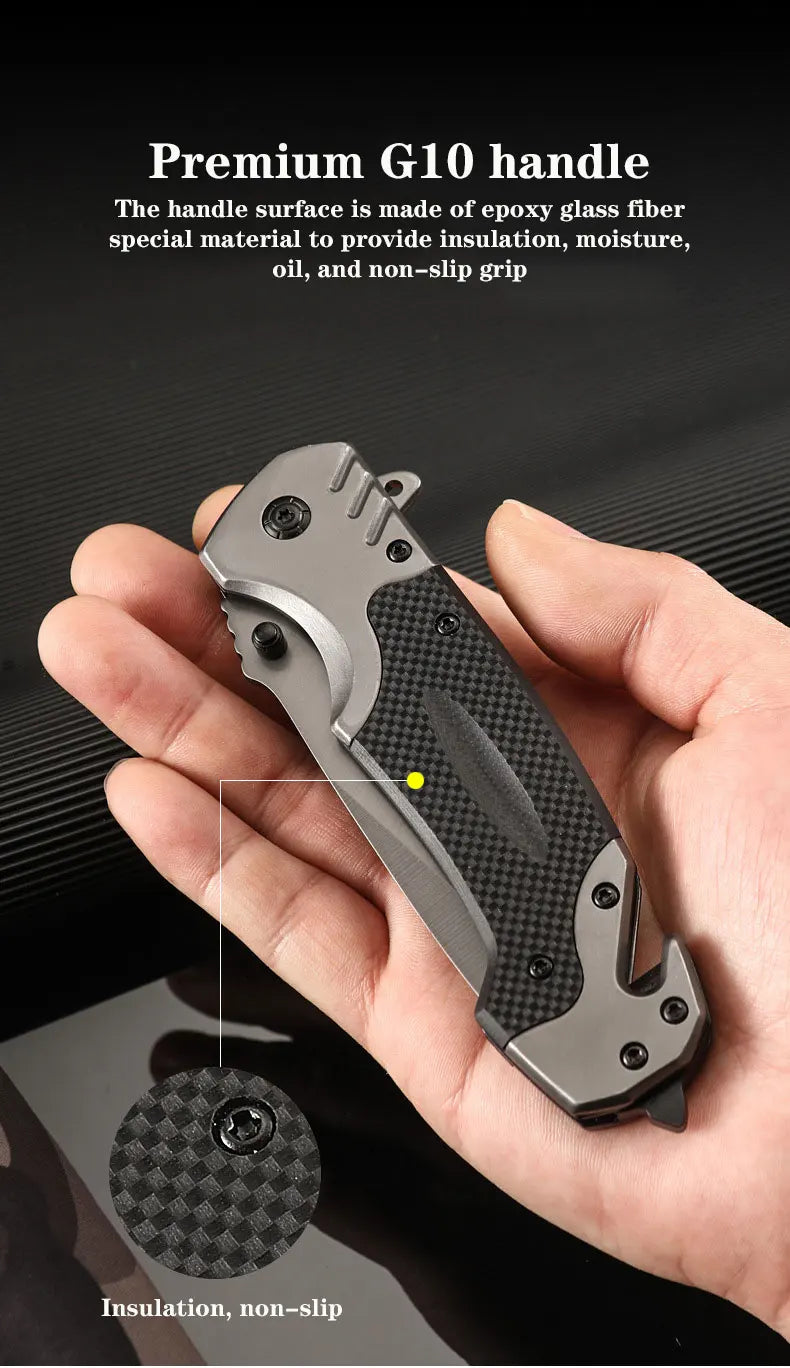 Outdoor multifunctional folding knife defense carry car survival field camping knife portable military knife fruit knife