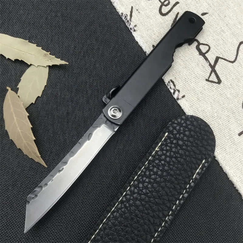 Handmade Forged Higonokami Folding Pocket Knife Portable EDC Tool Camping Pocket Knife Cutting Knife Kitchen Fruit Knife Gift