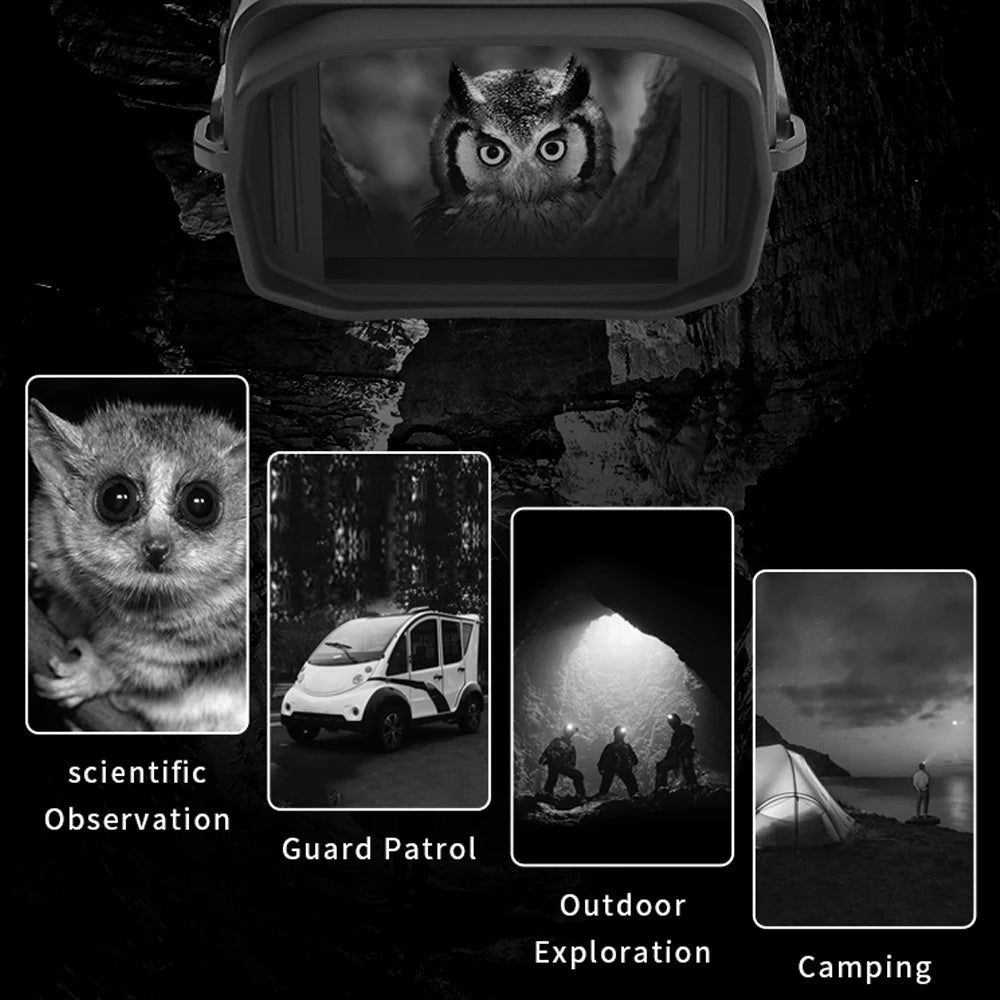 1080P Mini Night-Vision Device Day Night Use Binocular 4X Digital Zoom 7 Level Brightness IP54 Waterproof Night-Vision Device