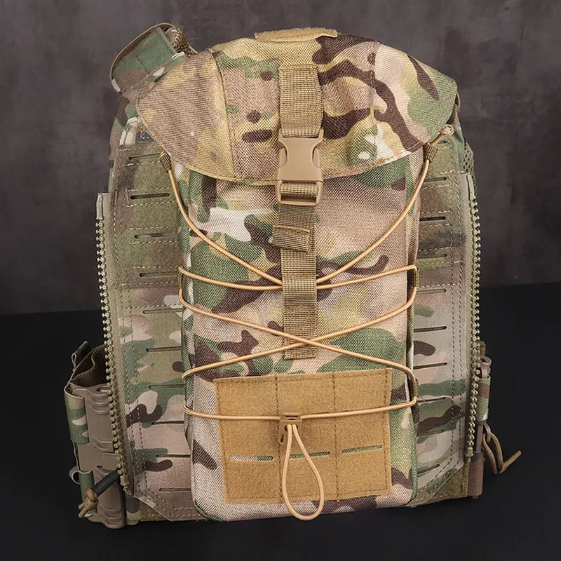 GP Tactical Storage Pouch, Large Quick Dry Recycling Bag, Utility Sundry Bag, Waist Belt, Universal Molle Expansion Pouches