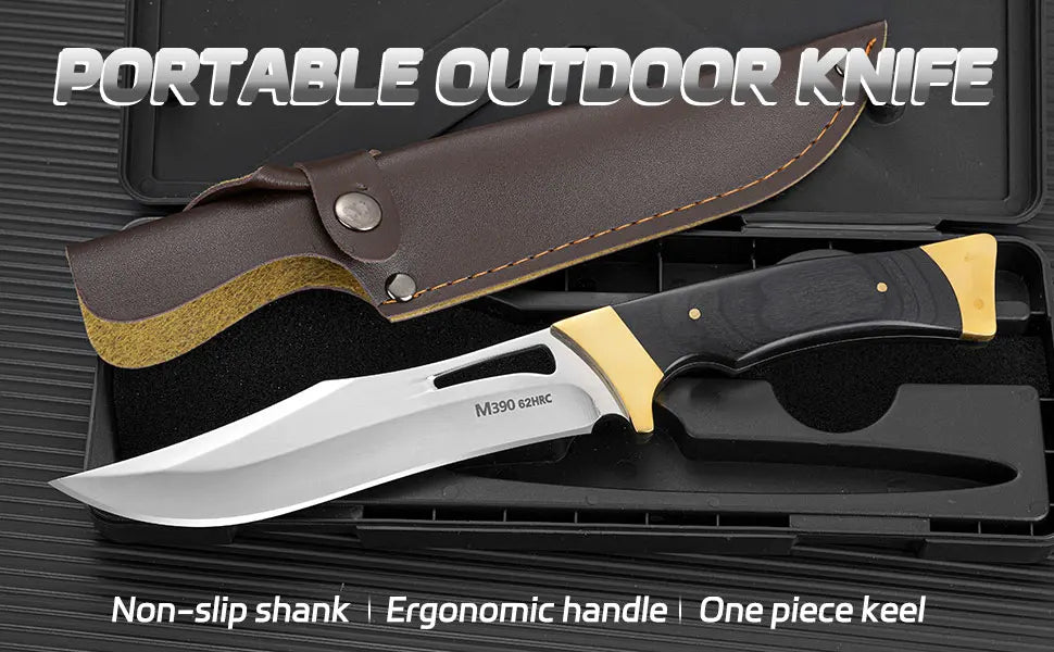 Outdoor High-Hardness Military Tactical Knife EDC Fixed Blade Self-Defense Field Multi-purpose Survival Knife and Cutting Knife