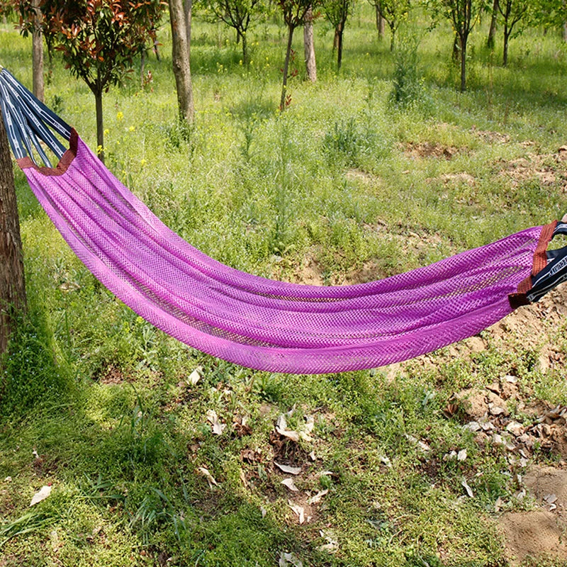 Travel Portable Folding Hammock Garden Terrace Balcony Hanging Hammock Camping Survival Hunting Rest Nets